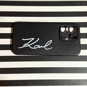 KARL LAGERFELD SIGNATURE LOGO IPHONE 14 PRO CASE